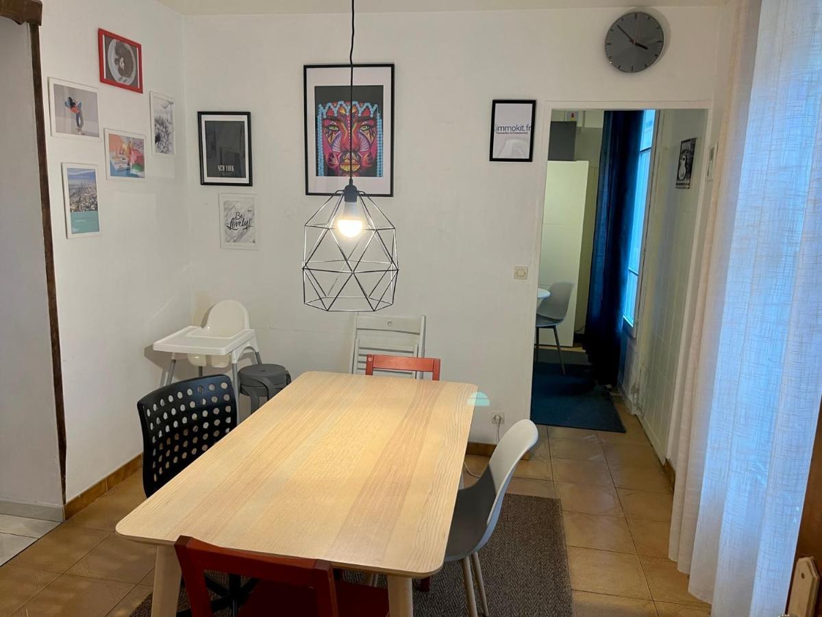 Aubervilliers Maison De Ville Pres Metro 7 By Immo Kit Bnb Exteriér fotografie